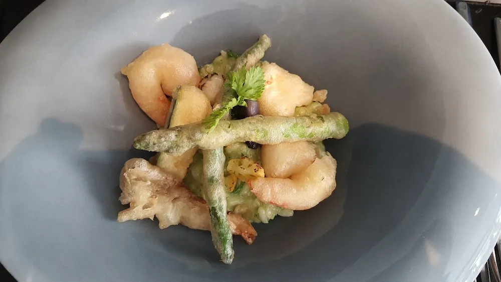 Tempura D'asperges Et Crevettes